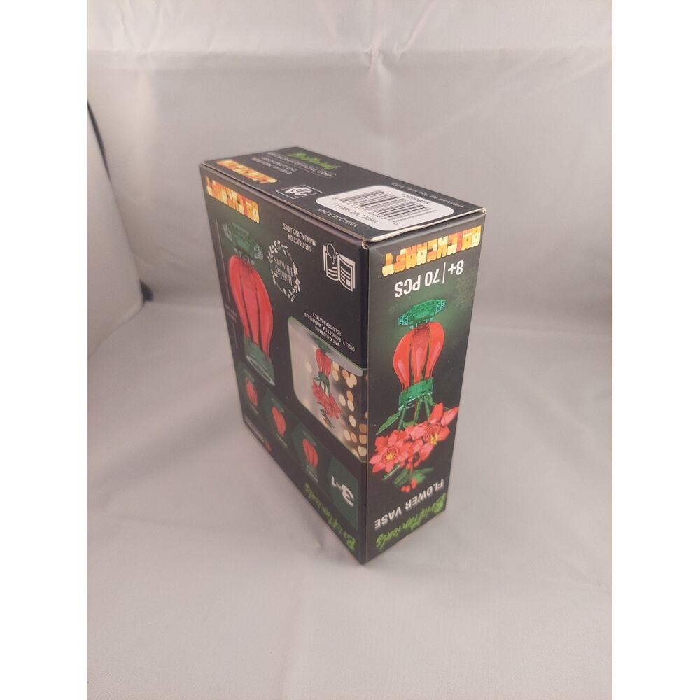 Brickcraft Bricktanicals Holiday Flowers Vase Brick Building Set 70pcs New - Picture 3 of 6